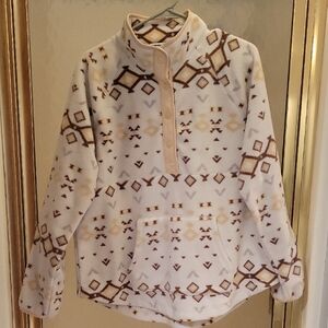 Sonoma Cream and Brown Patterned Garment